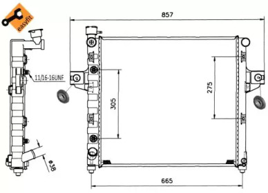 WILMINK GROUP wg1723145 -  Радиатор, охлаждение двигателя
